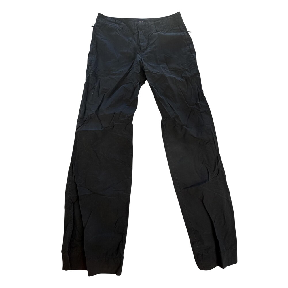 Gap Pants Womens 6 Black Nylon Cotton Chino Straight Leg Lightweight Travel